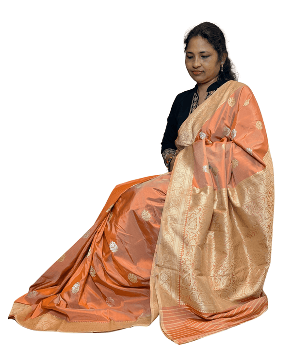 Benaras Butta Lt Orange