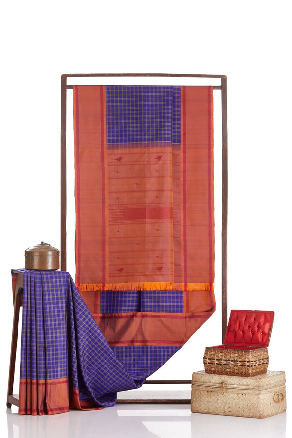 Molkalmuru Ghinee Pallu Violet