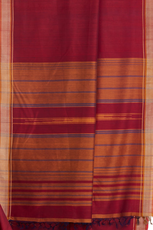 Pooja Plain SilCot Maroon