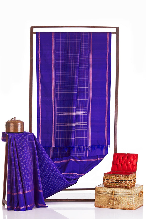 Kamala Devi Silcot Checks Purple