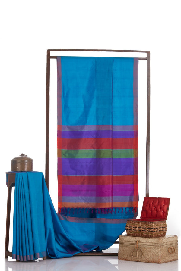 Vidushii Saree Peacock Blue