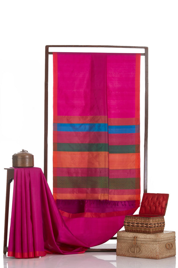 Vidushii Saree Majenta