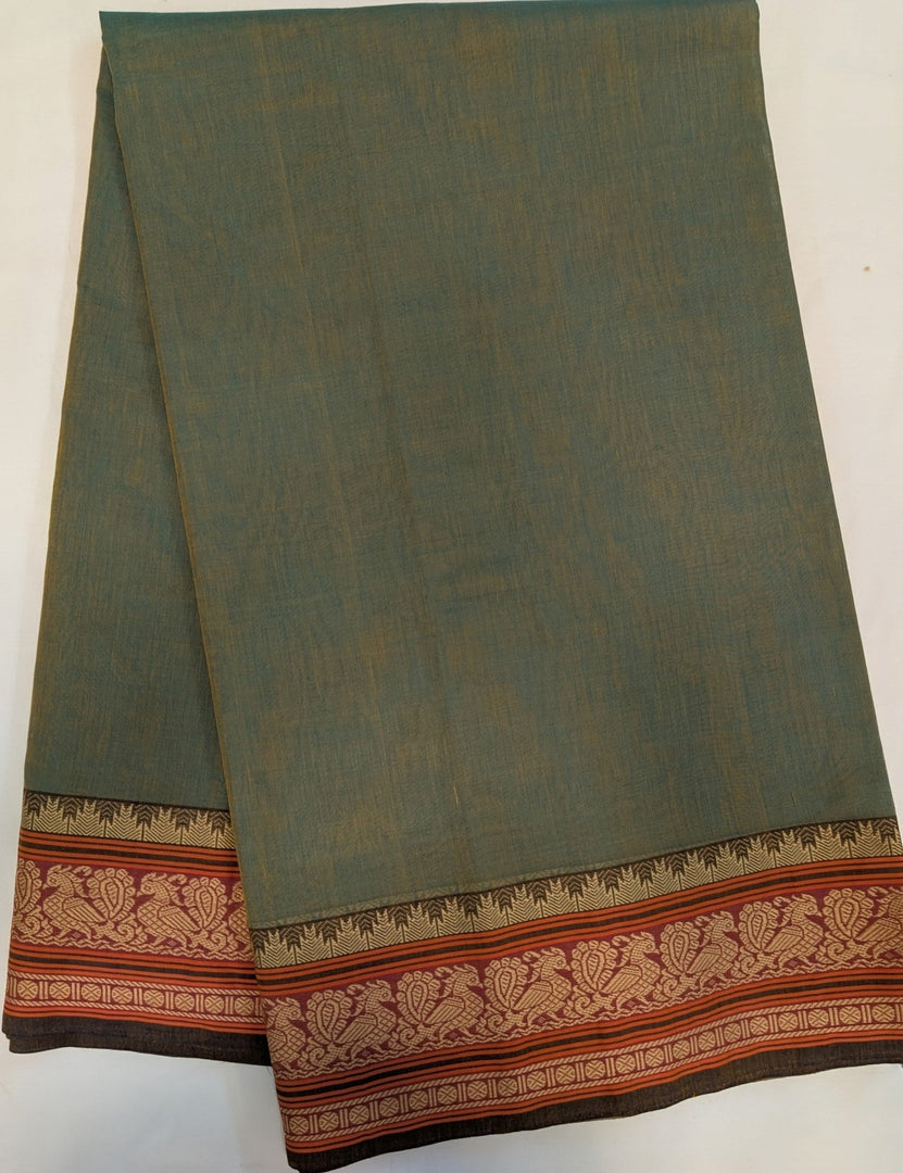 Green shot Woven Bdr Cotton